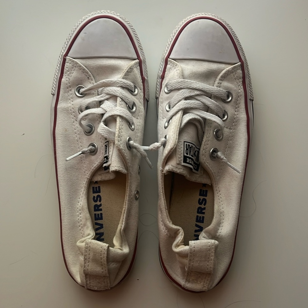 White converse non-high top